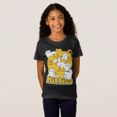 Chubby Katten Design - Schattige kattenkunst T-shirt (Voorkant volledig)