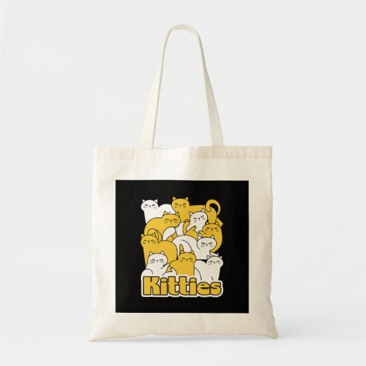 Chubby Katten Design - Schattige kattenkunst Tote Bag (Voorkant)