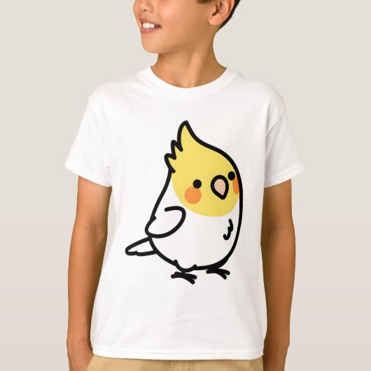 Chubby Lutino Cockatiel T-shirt (Voorkant)