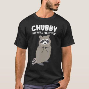 Chubby, maar ik zal je tegen het vrijgezelle Racco T-shirt