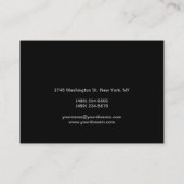 Chubby Makeup Artist Script Red Grey Visitekaartje (Achterkant)