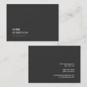 Chubby Modern Gray Attractive Visitekaartje (Voorkant / Achterkant)