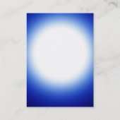 Chubby moderne bleu blanc carte de visite (Dos)