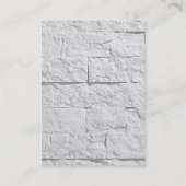 Chubby Monogram Wall Brick Design Visitekaartje (Achterkant)