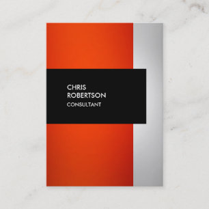 Chubby Orange Grey Black Carte de visite