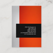 Chubby Oranje Grey Black Creative Visitekaartje (Achterkant)