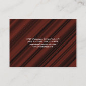 Chubby Reddish Brown Modern minimalist Visitekaartje (Achterkant)