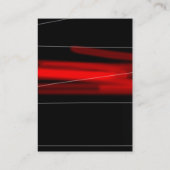 Chubby rouge noir monogramme unique carte de visit (Dos)