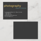 Chubby Simple Plain Photographie Carte de visite g (Devant / Derrière)