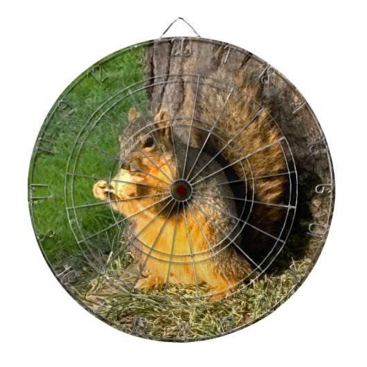 Chubby Squirrel Dartbord (Voorkant)