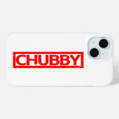 Chubby Stamp Case-Mate iPhone Case (Achterkant (horizontaal))
