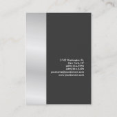 Chubby Stijlvolle grijze voorzijde Visitekaartje (Achterkant)