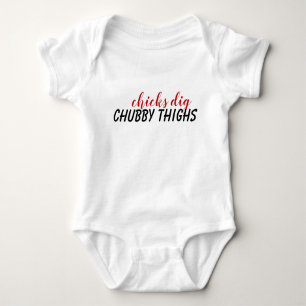 Chubby thighs baby-pak romper