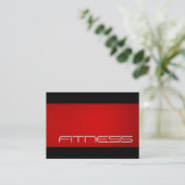 Chubby Trend Black Red Fitness Carte de visite spo (Debout devant)