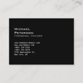 Chubby Trend Black Red Fitness Carte de visite spo (Dos)