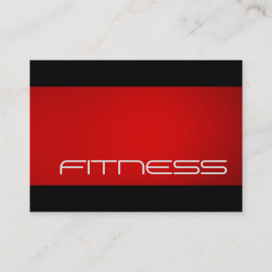 Chubby Trend Black Red Fitness Carte de visite spo