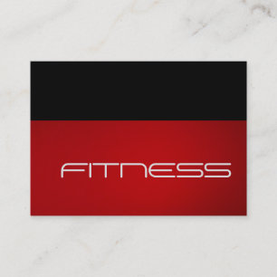 Chubby Trend Black Red Fitness Sport Visitekaartje