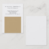 Chubby Trendy Beige White Chic Visitekaartje (Voorkant / Achterkant)