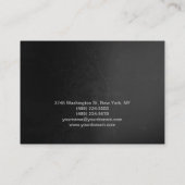 Chubby Trendy Cosmetoloog Unique Gray Black Visitekaartje (Achterkant)