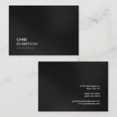 Chubby Trendy Gray Attractive Visitekaartje (Voorkant / Achterkant)