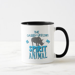 chubby unicorn est mon esprit animal mug tasse de