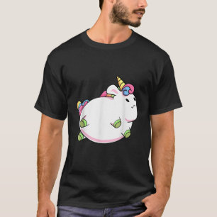 Chubby Unicorn Schattige Fluffy Fat Magical Animal T-shirt