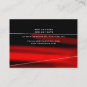 Chubby Unique Carte de visite de Monogramme Rouge (Dos)