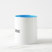 Chubby verpleegster met capsule en glas water Mok (Midden)