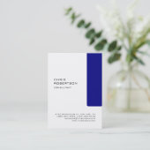 Chubby White Navy Bleu Attractif Carte de visite (Debout devant)