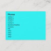 Chubbykaart "Green Fire" Visitekaartje (Achterkant)