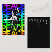 Chubbykaart "Rainbow Peace" Visitekaartje (Voorkant / Achterkant)