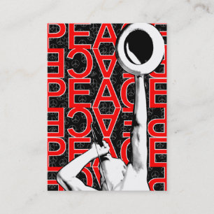 Chubbykaart "Red Peace" Visitekaartje