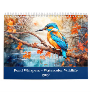 Chuchotements de l'étang – Calendrier aquarelle de