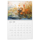 Chuchotements de l'étang – Calendrier aquarelle de (Mar 2027)