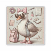 Chuck branché retour à l'école Sticker Set (Devant)