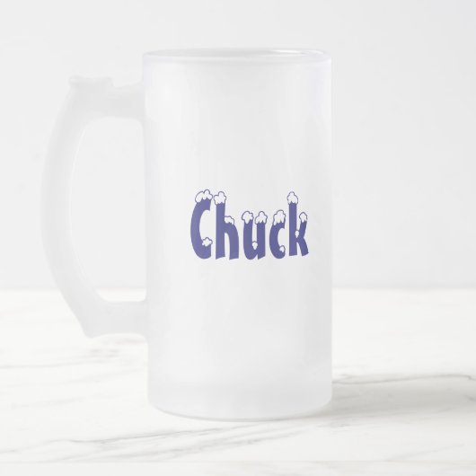 Chuck-Name Style-Frosted Mok (Links)