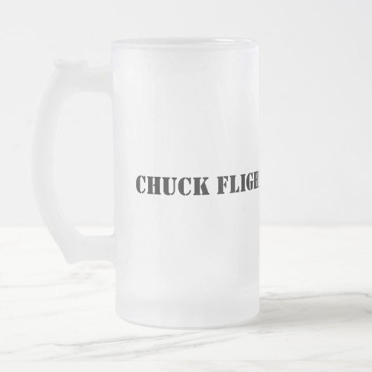 Chuck, omhoog matglas bierpul (Links)