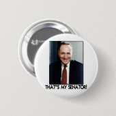 Chuck Schumer, dat is mijn senator. Ronde Button 5,7 Cm (Voorkant /achterkant)
