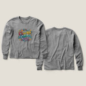 Chuckle Central Here – T-Shirt Graphique Amusant e (Motif recto et verso)