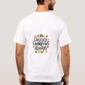 Chuckle Champions Altijd T-shirt (Achterkant)