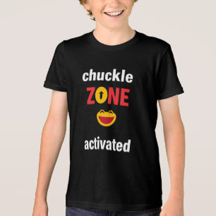Chuckle Zone Geactiveerd – Grappige Smiley Typogra Tri-Blend Shirt