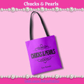 Chucks & Perles Voter Kamala Sac fourre-tout pourp