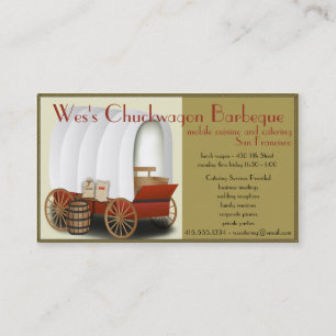 Chuckwagon Food Truck/Catering Business Visitekaartje