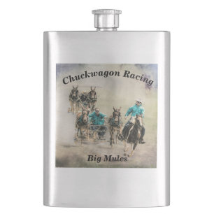 Chuckwagon Racing Big Mules Flacon
