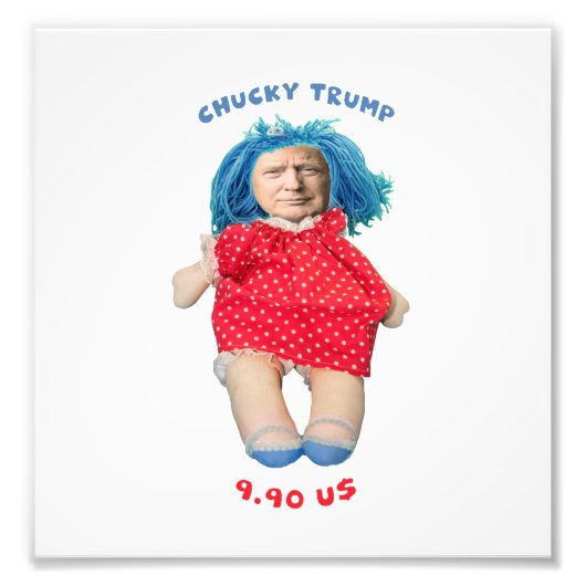 Chucky Donald Trump Doll Foto Afdruk (Voorkant)