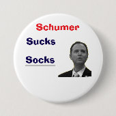 Chucky Schumer Scuks Sokken Button (Voorkant)