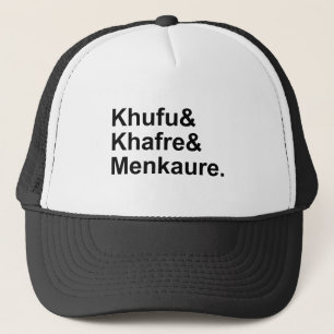 Chufu, Chafre, Menkaure Piramides van Egypte & G Trucker Pet