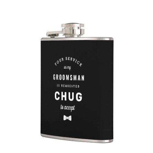 Chug om Groomsman te accepteren Heupfles (Links)