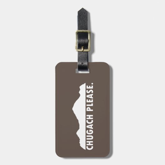 Chugach alsjeblieft bagagelabel (Voorkant verticaal)