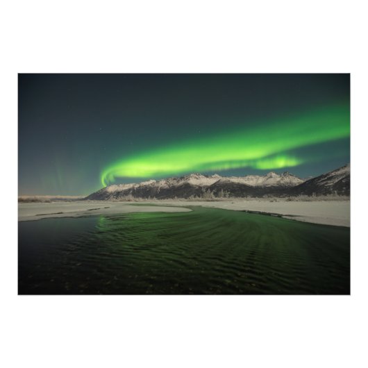 Chugach Aurora Foto Afdruk (Voorkant)